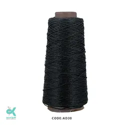 نخ قلاب بافی (ابریشم) سایز 15-امین - مشکی - AD30