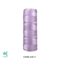 نخ قلاب بافی (ابریشم) سایز 15-امین - یاسی - AA11