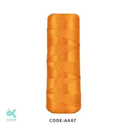 نخ قلاب بافی (ابریشم) سایز 6 - پرتقالی - AA07