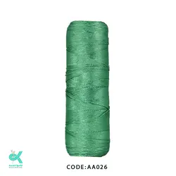 نخ قلاب بافی (ابریشم) سایز 6 - سبز - AA026