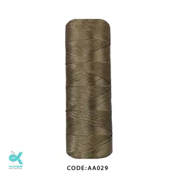 نخ قلاب بافی (ابریشم) سایز 6 - گردویی - AA029