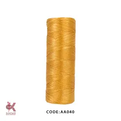 نخ قلاب بافی (ابریشم) سایز 6 - طلایی - AA040