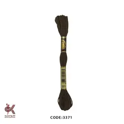 نخ گلدوزی (دمسه) و بوبین - قهوه ای سوخته - 3371