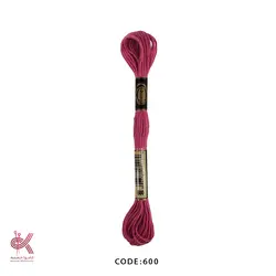 نخ گلدوزی (دمسه) و بوبین - سرخابی - 600