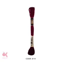 نخ گلدوزی (دمسه) و بوبین - آلبالویی - 814