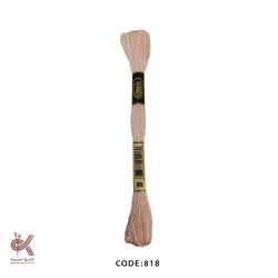 نخ گلدوزی (دمسه) و بوبین - صورتی - 818