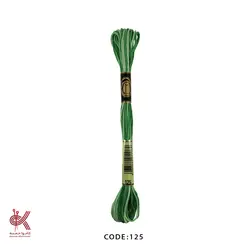 نخ گلدوزی (دمسه) و بوبین - سبز اسپرت - 125