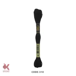 نخ گلدوزی (دمسه) و بوبین - مشکی - 310