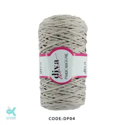 مکرومه کتان سه سوزنه دیوا - استخوانی - DP04