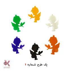 پیکسل استیکر پلکسی پک رنگی طرح 1