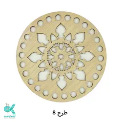 کفی گرد طرح دار 12 سانتی طرح 8