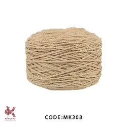 مکرومه کتان 3 میل تابیده پنکیکی MK308