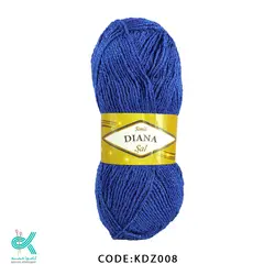 کاموا دیانا ( زری دار ) - آبی - KDZ008