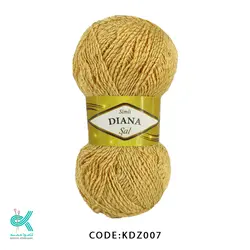 کاموا دیانا ( زری دار ) - کرم نخودی - KDZ007