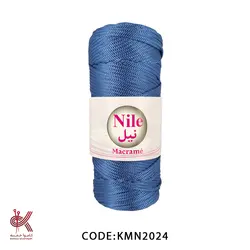 مکرومه دو سوزنه - آبی - KMN024