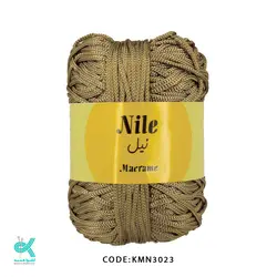 مکرومه سه سوزنه - زیتونی نسکافه ای - KMN3023