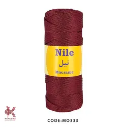 مکرومه سه سوزنه استوانه - زرشکی - MO333