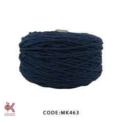 مکرومه کتان - 4میل تابیده سرمه ای - MK463