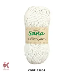 نخ پنبه ثنا - سفید - 3 میل - PS064