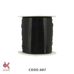 نخ دستبند بافی مشکی 007