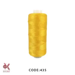 نخ قرقره ، نخ خیاطی - زرد تیره - 435