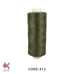 نخ قرقره ، نخ خیاطی - سبز ارتشی - 412