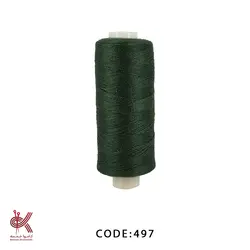 نخ قرقره ، نخ خیاطی - سبز لجنی تیره - 497