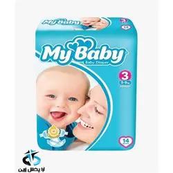 پوشک سایز 3 مای بی بی نرمال 14ع MB 93جدید