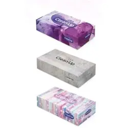 دستمال جعبه ای کلین آپ طرح گل 100*2لا-36ع