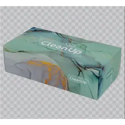 دستمال جعبه کلین آپ طرح گل 2-150*2لا