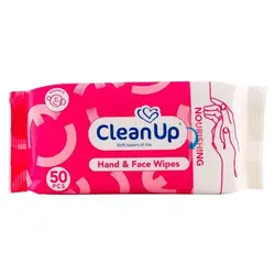 دستمال مرطوب کلین آپ رطوبت رسان 50ع (12*4)