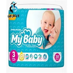 پوشک سایز 3 اکو مای بی بی 38 ع MB 83جدید