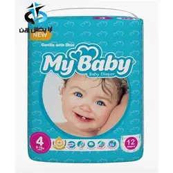 پوشک بچه سایز 4 مای بیبی 12 ع MB94