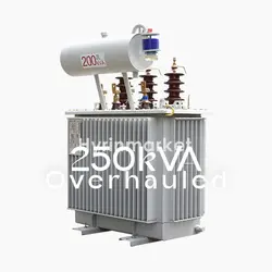 ترانسفورماتور ۲۵۰kVA بازسازی شده بهمراه برگه تست