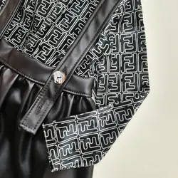 شومیز دامن دوبنده چرم