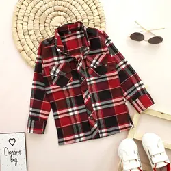 پیراهن پسرانه چهارخونه صدرا