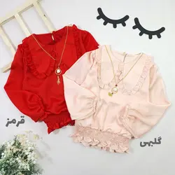 شومیز یقه خرگوشی ساتن