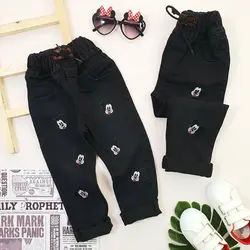 شلوار جین مشکی میکی موس