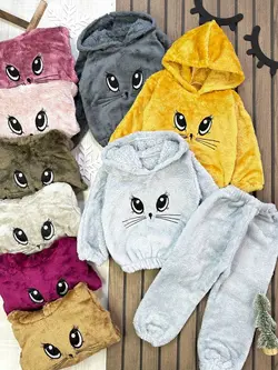 هودی شلوار پولیشی گربه