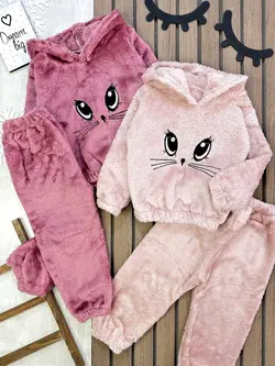 هودی شلوار پولیشی گربه