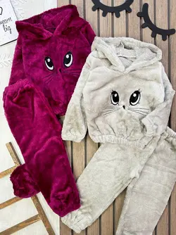 هودی شلوار پولیشی گربه