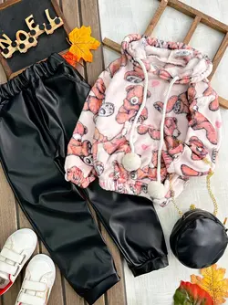 هودی شلوار کیف دار پیشی و تدی