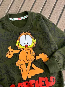 بلوز شلوار گارفیلد خندان