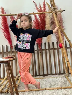 کراپ شلوار پلنگ صورتی