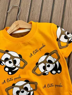 تیشرت شلوار پاندا کیوت عینکی