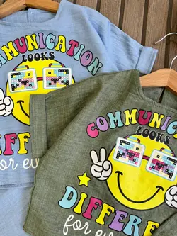 کراپ شلوار ایموجی عینکی