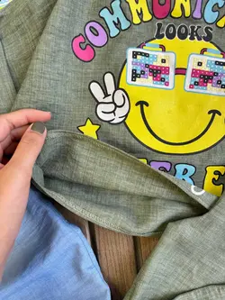 کراپ شلوار ایموجی عینکی