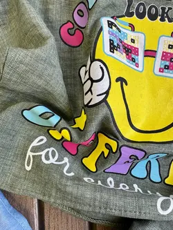 کراپ شلوار ایموجی عینکی