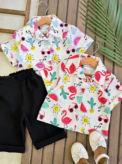 شومیز شلوارک فلامینگو