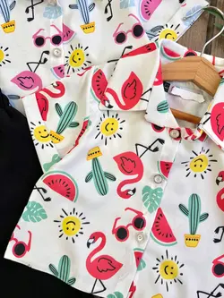 شومیز شلوارک فلامینگو